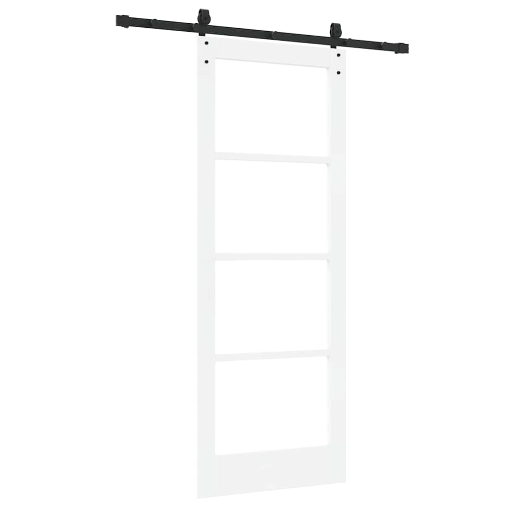 Porta Scorrevole ORKDAL Bianco 78 x 202 cm Legno e metallo