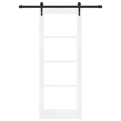 Porta Scorrevole ORKDAL Bianco 78 x 202 cm Legno e metallo