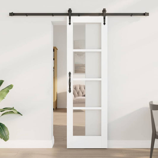 Porta Scorrevole ORKDAL Bianco 61 x 198.5 cm Legno e metallo