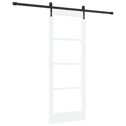 Porta Scorrevole ORKDAL Bianco 78 x 202 cm Legno e metallo