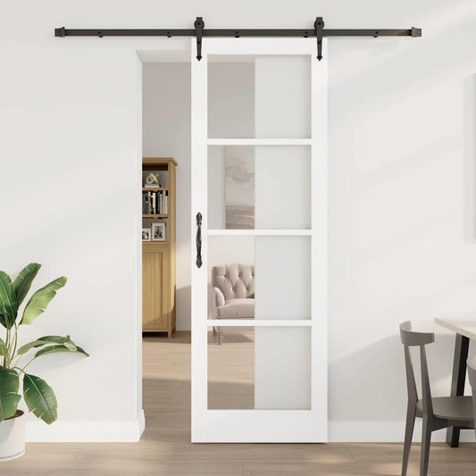 Porta Scorrevole ORKDAL Bianco 78 x 232 cm Legno e metallo
