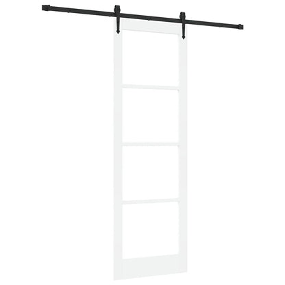 Porta Scorrevole ORKDAL Bianco 78 x 232 cm Legno e metallo