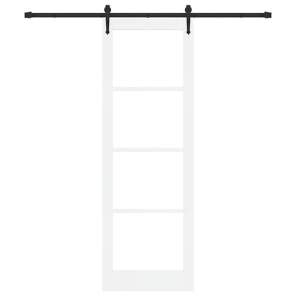 Porta Scorrevole ORKDAL Bianco 78 x 232 cm Legno e metallo