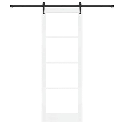 Porta Scorrevole ORKDAL Bianco 83 x 232 cm Legno e metallo