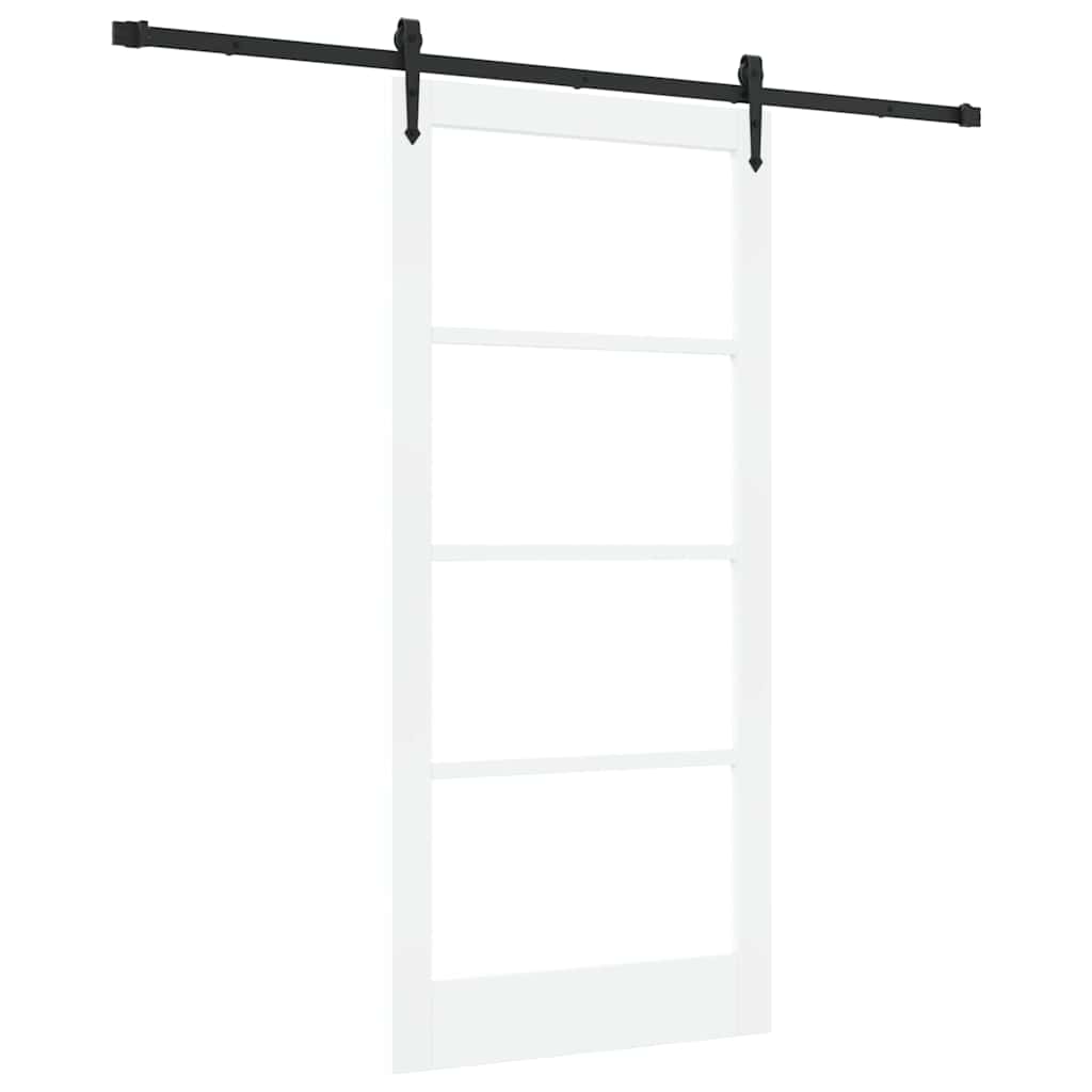 Porta Scorrevole ORKDAL Bianco 93 x 202 cm Legno e metallo