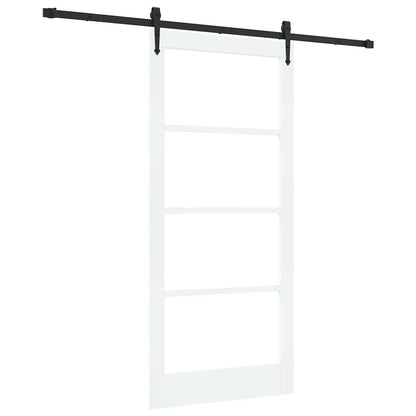 Porta Scorrevole ORKDAL Bianco 93 x 202 cm Legno e metallo