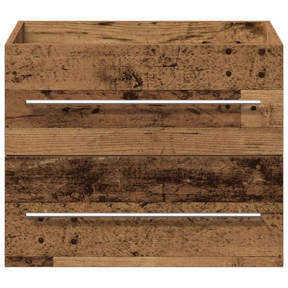 Armadio per Lavabo da Bagno con cassetto 2 pcs Legno vecchio | homemem39