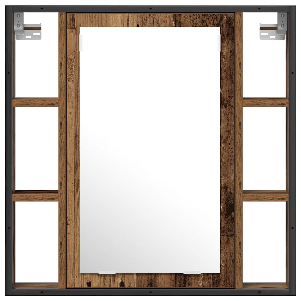 Set di mobili per il bagno 2 pcs Marrone Legno multistrato