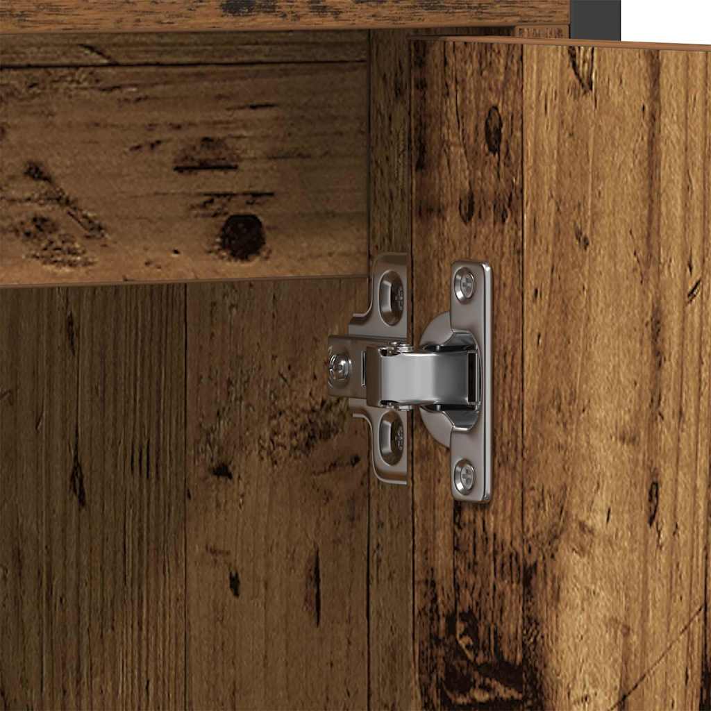 Set di mobili per il bagno 2 pcs Marrone Legno multistrato