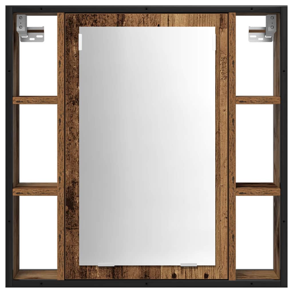 Set di mobili per il bagno 2 pcs Marrone Legno multistrato