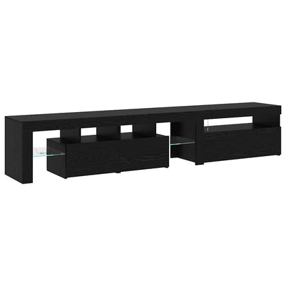 Supporto TV Rovere Nero Legno multistrato & Truciolare