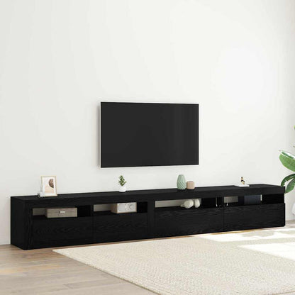 Set mobile TV 3 pcs Rovere nero 270 x 35 x 40 cm