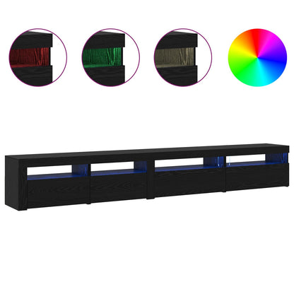Set mobile TV 3 pcs Rovere Nero Legno ingegnerizzato | homemem39