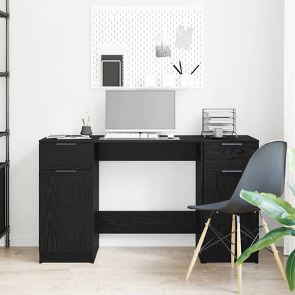 Scrivania Rovere nero 133 x 50 x 75 cm Legno multistrato