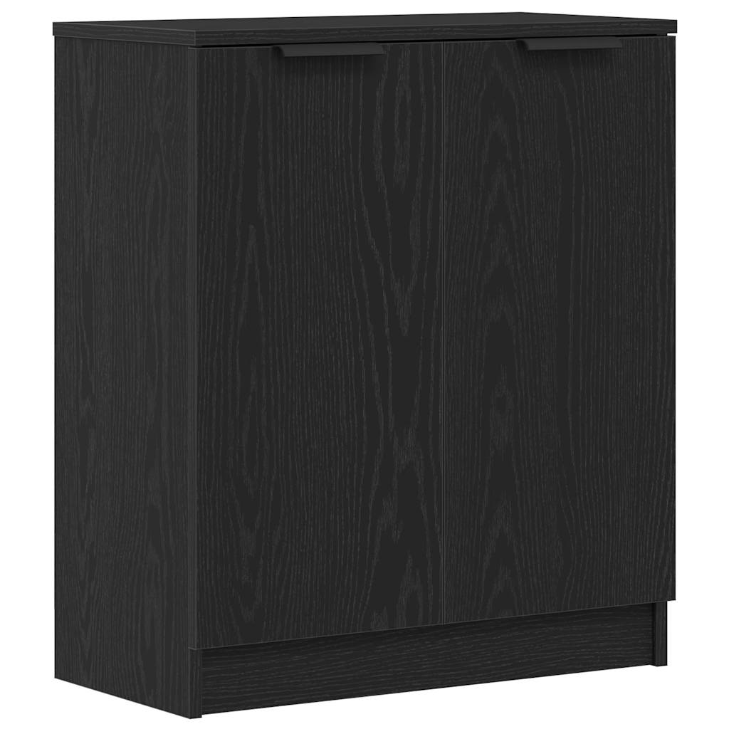 Sideboard Rovere Nero 180 x 30 x 70 cm Legno multistrato - homemem39