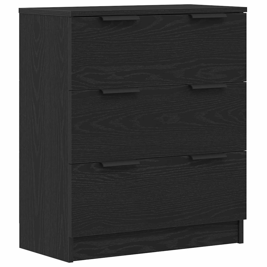 Sideboard Rovere Nero 180 x 30 x 70 cm Legno multistrato - homemem39