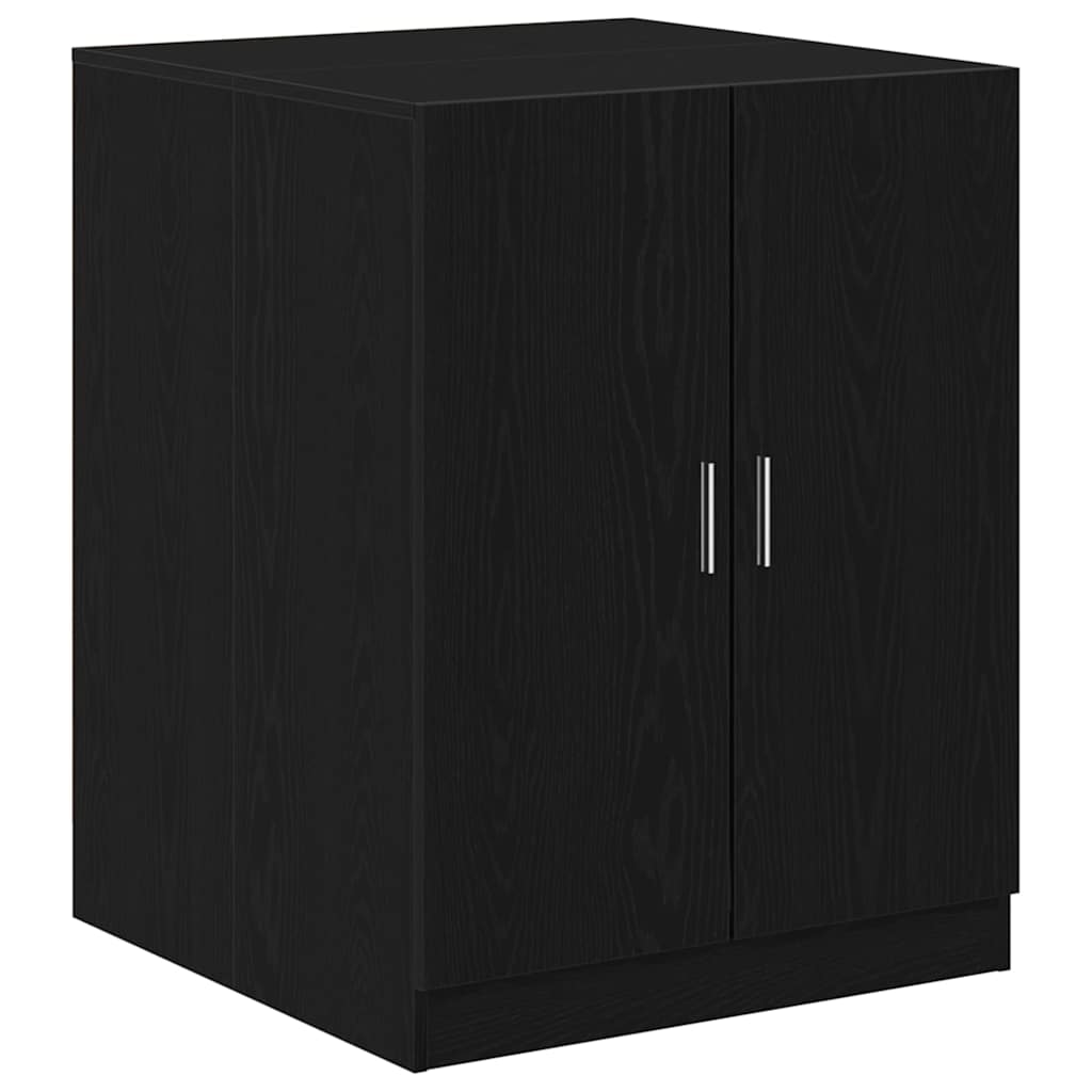 Armadio per Lavatrice 2 pcs Rovere Nero 70,5 x 71,5 x 181,5 cm | homemem39