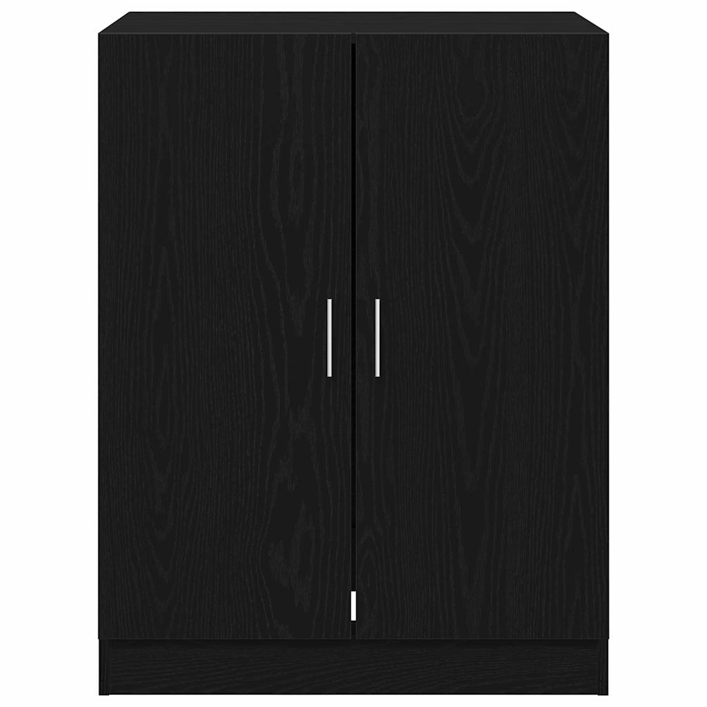Armadio per Lavatrice 2 pcs Rovere Nero 70,5 x 71,5 x 181,5 cm | homemem39