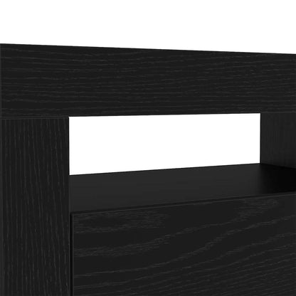Mobile TV 2 pcs Rovere Nero 210 x 35 x 40 cm Legno multistrato