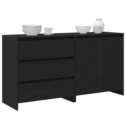 Credenza 2 pcs Nero 70 x 41 x 75 cm Legno multistrato - homemem39