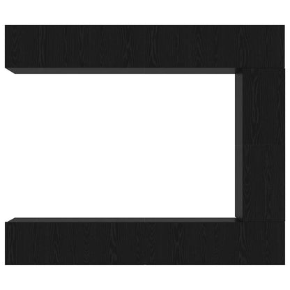 Set mobile TV 5 pcs Rovere nero 100 x 30 x 30 cm