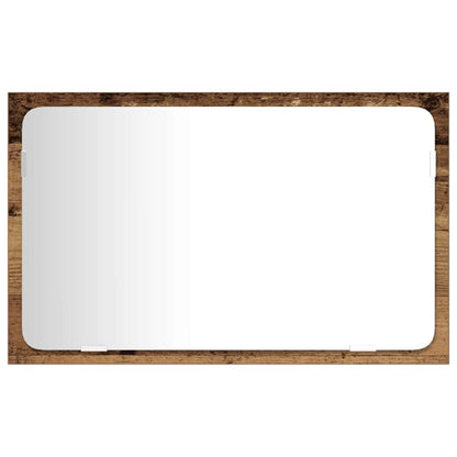 Set di mobili per il bagno con porta 3 pcs Legno vecchio | homemem39