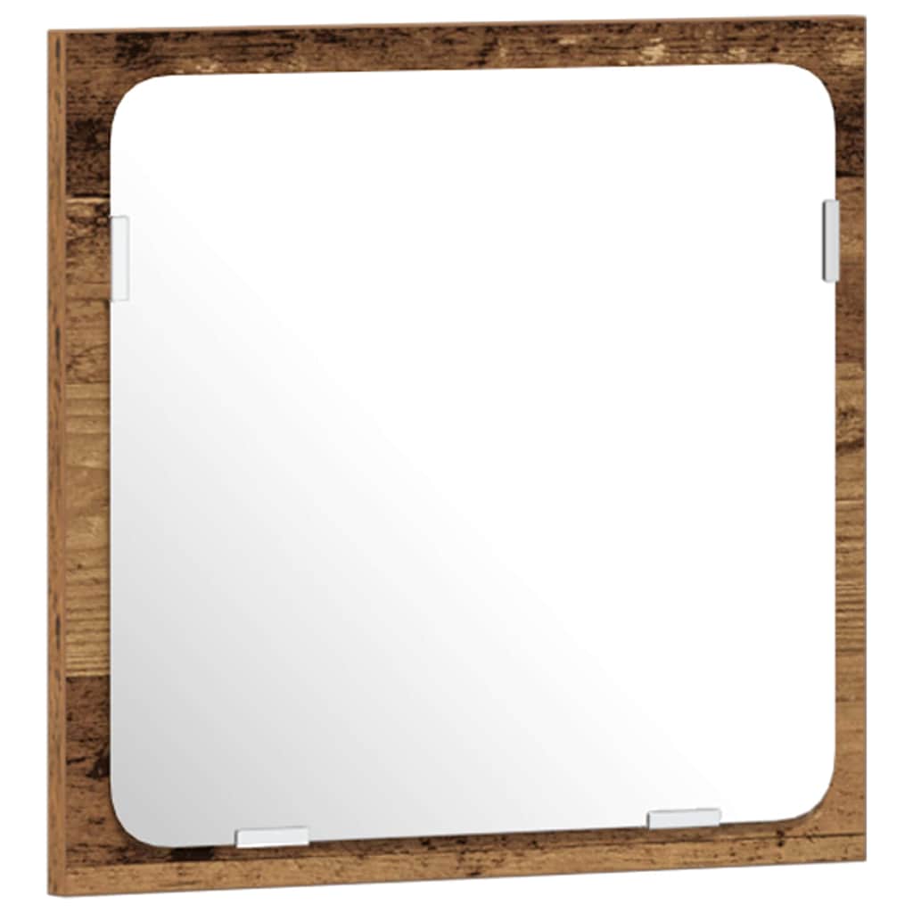 Set di mobili per il bagno con porta 3 pcs Legno vecchio