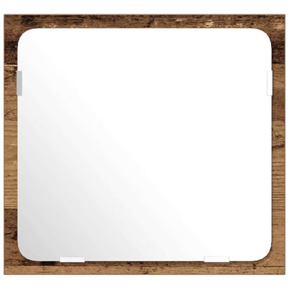 Set di mobili per il bagno con porta 3 pcs Legno vecchio