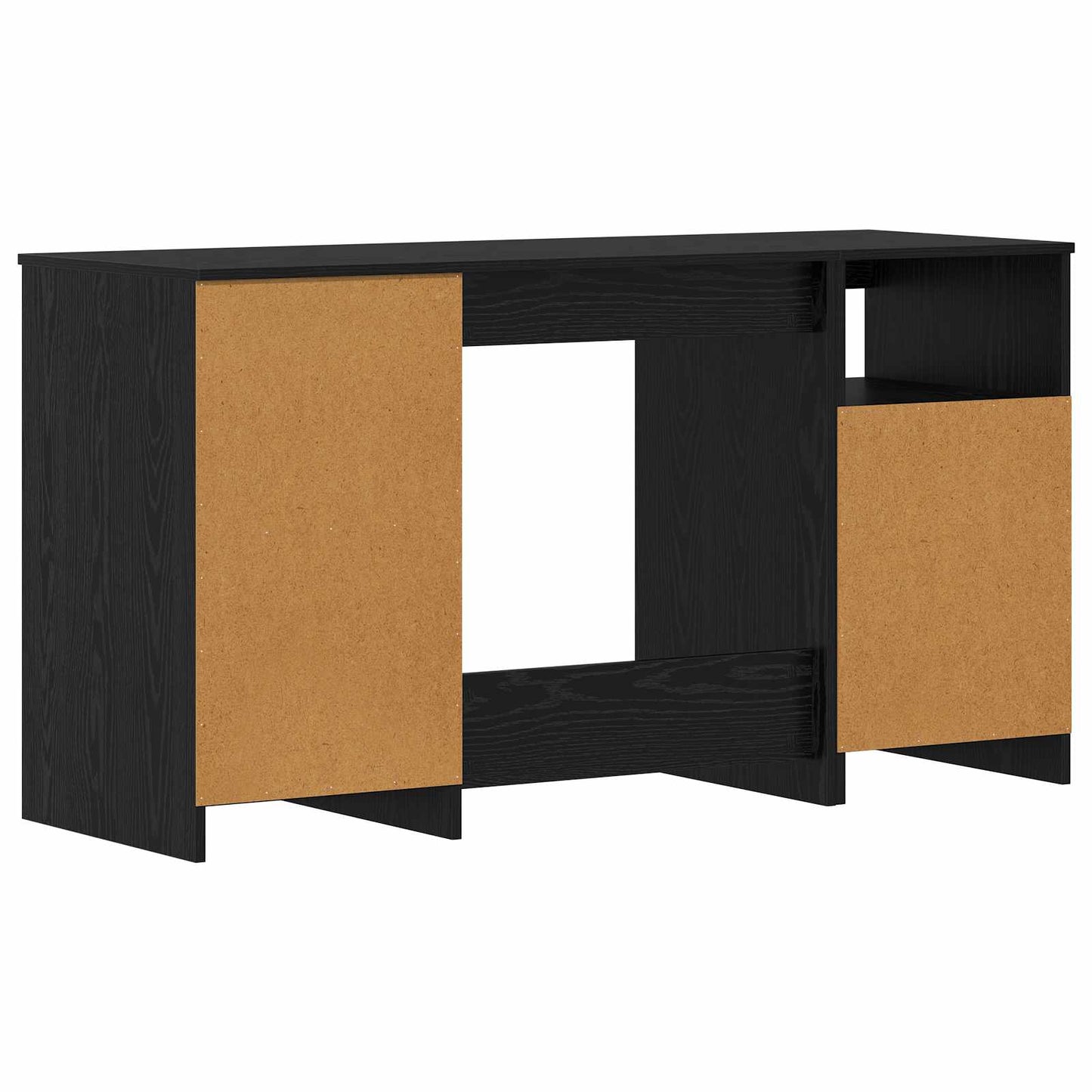 Scrivania 2 pcs Rovere Nero 140 x 50 x 76 cm Legno multistrato
