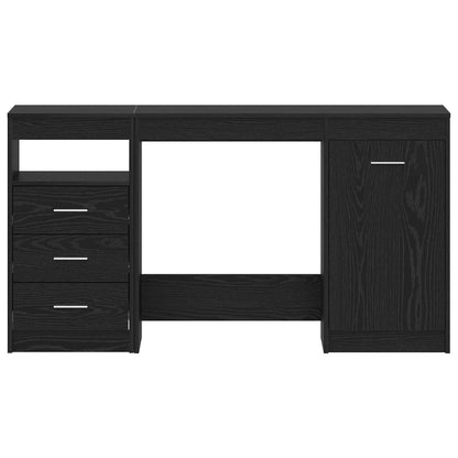 Scrivania 2 pcs Rovere Nero 140 x 50 x 76 cm Legno multistrato | homemem39