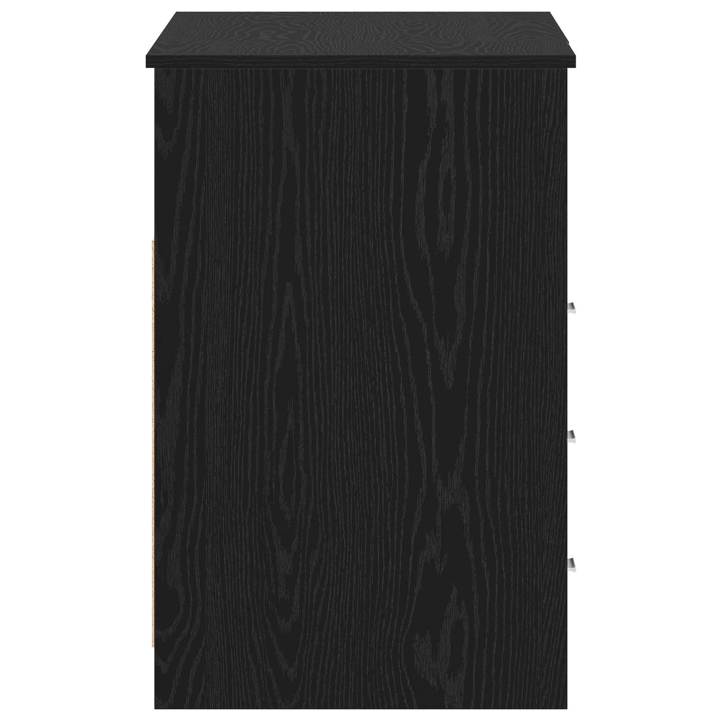 Scrivania 2 pcs Rovere Nero 140 x 50 x 76 cm Legno multistrato