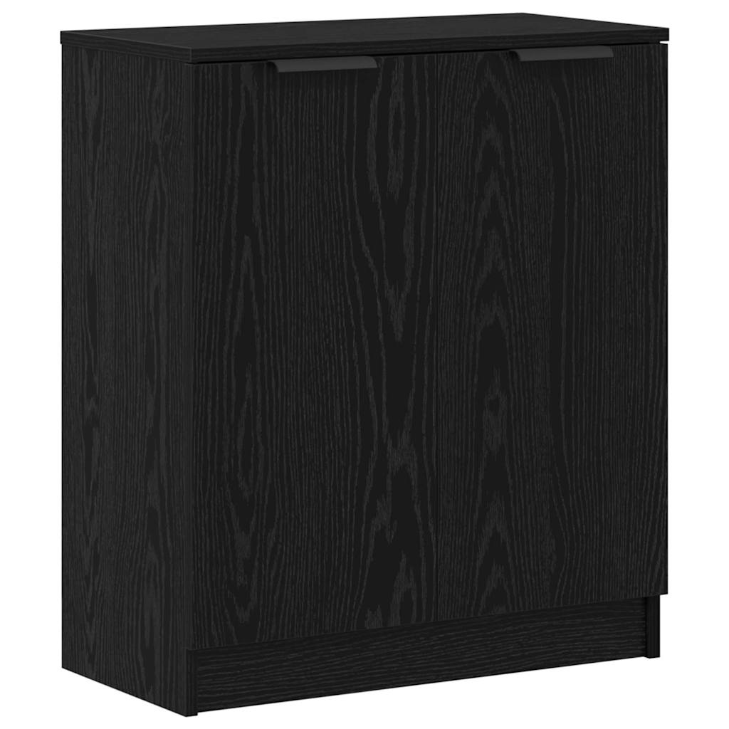 Credenza 3 pcs Rovere nero 121 x 30 x 70 cm Legno multistrato - homemem39