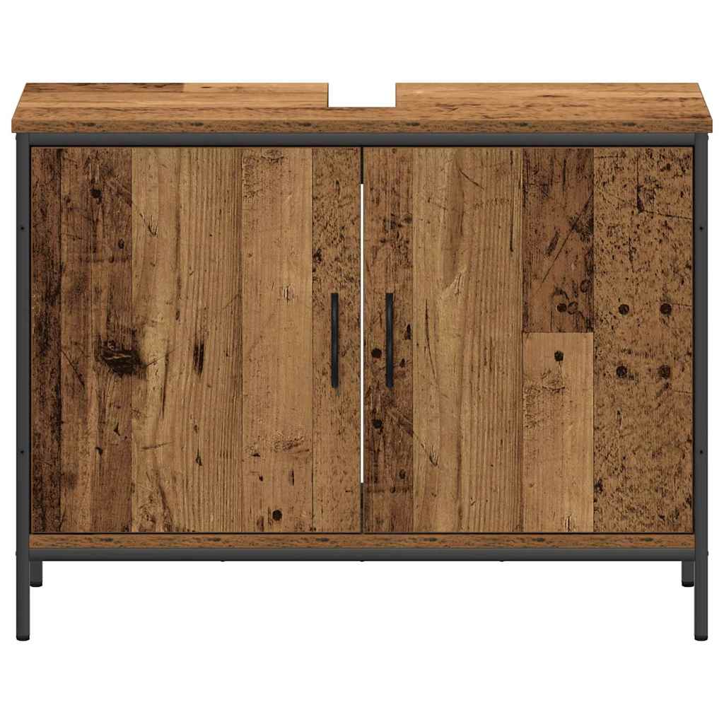 Set di mobili per il bagno 3 pcs Marrone Legno multistrato