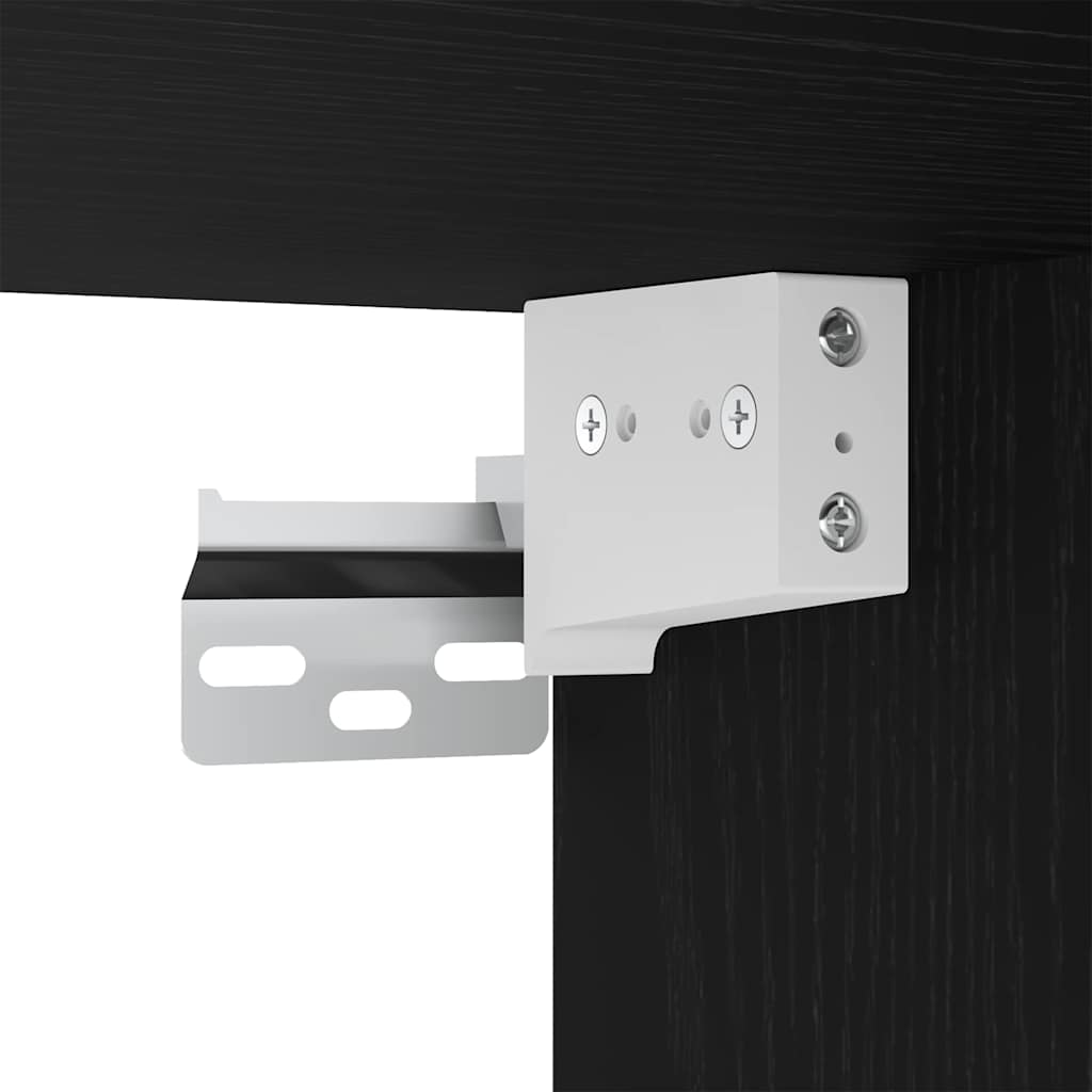 Set mobile TV 7 pz Rovere Nero Legno ingegnerizzato | homemem39