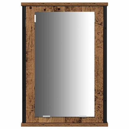 Set di mobili per il bagno con lo scaffale 4 pcs Legno vecchio | homemem39