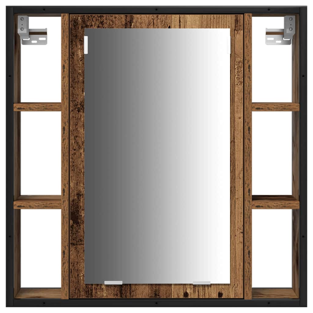 Set di Armadi da Bagno 4 pcs Legno vecchio Legno multistrato