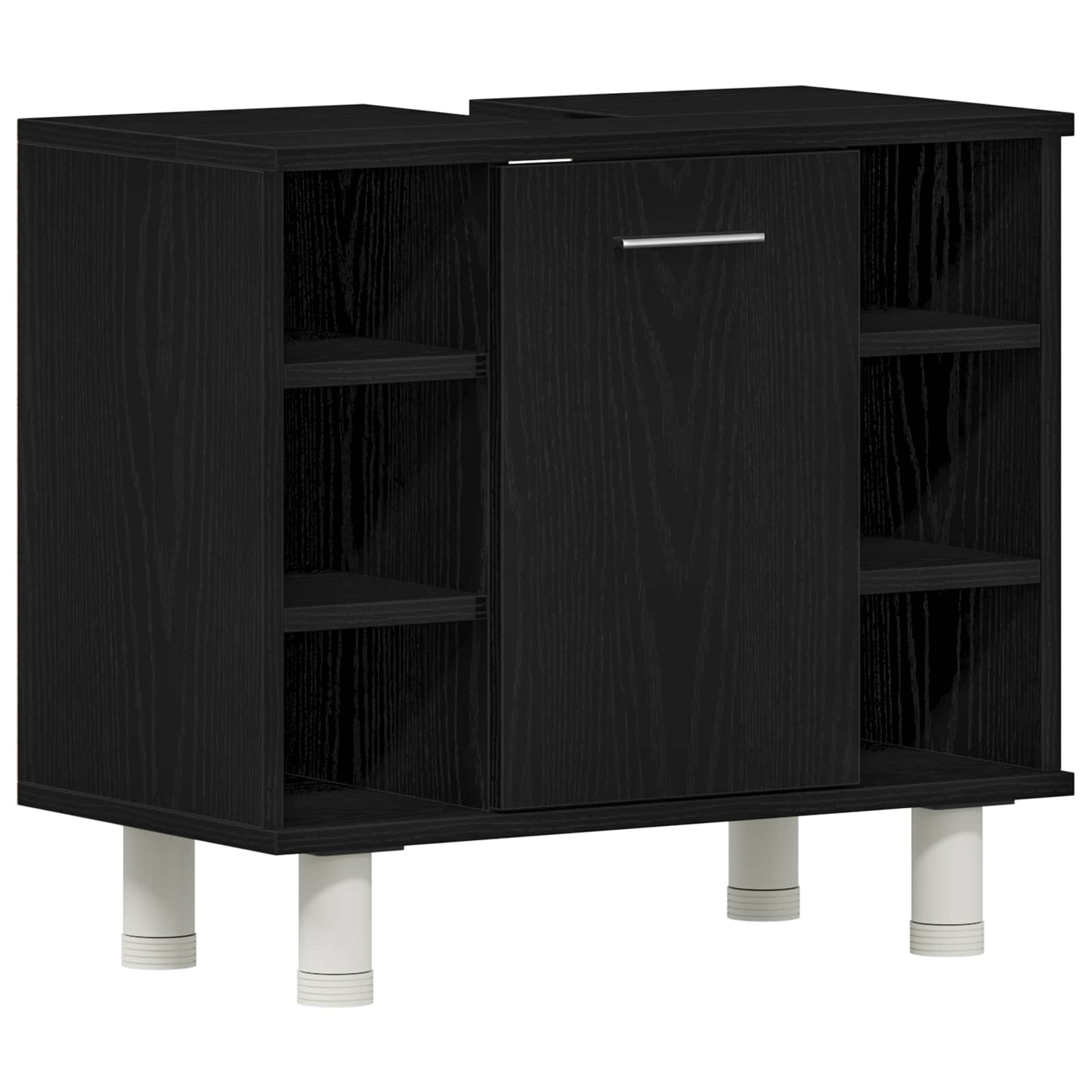 Set di mobili per il bagno 3 pcs Nero 30 x 30 x 99,5 cm | homemem39