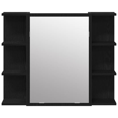 Set di mobili per il bagno 3 pcs Nero 30 x 30 x 99,5 cm | homemem39
