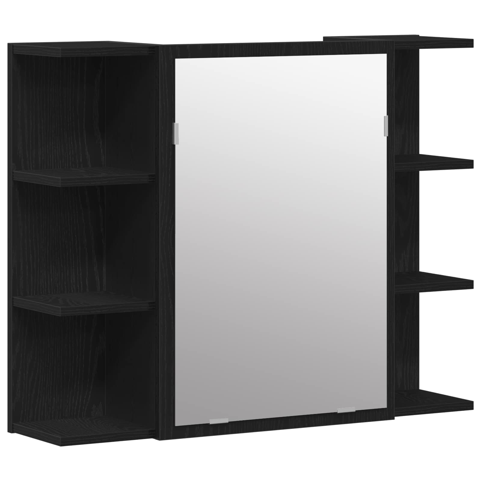 Set di mobili per il bagno 3 pcs Nero 30 x 30 x 179,5 cm | homemem39