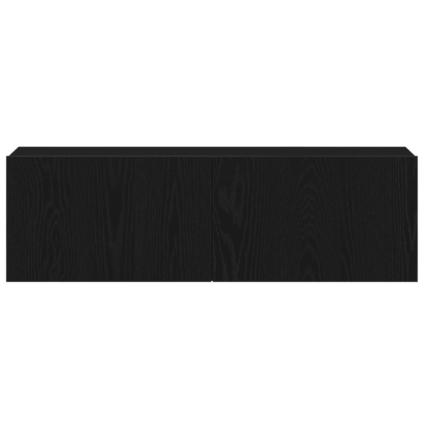 Set mobile TV 4 pcs Rovere Nero 130,5 x 30 x 140 cm