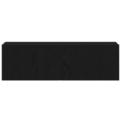 Set mobile TV 4 pcs Rovere Nero 130,5 x 30 x 140 cm