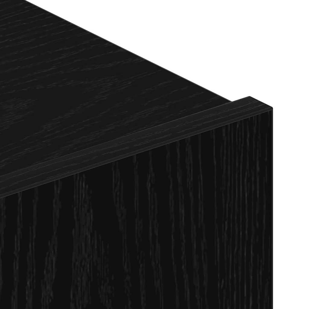 Set mobile TV 4 pcs Rovere nero 100 x 30 x 30 cm