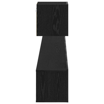 Set mobile TV 4 pcs Rovere nero 80 x 30 x 30 cm