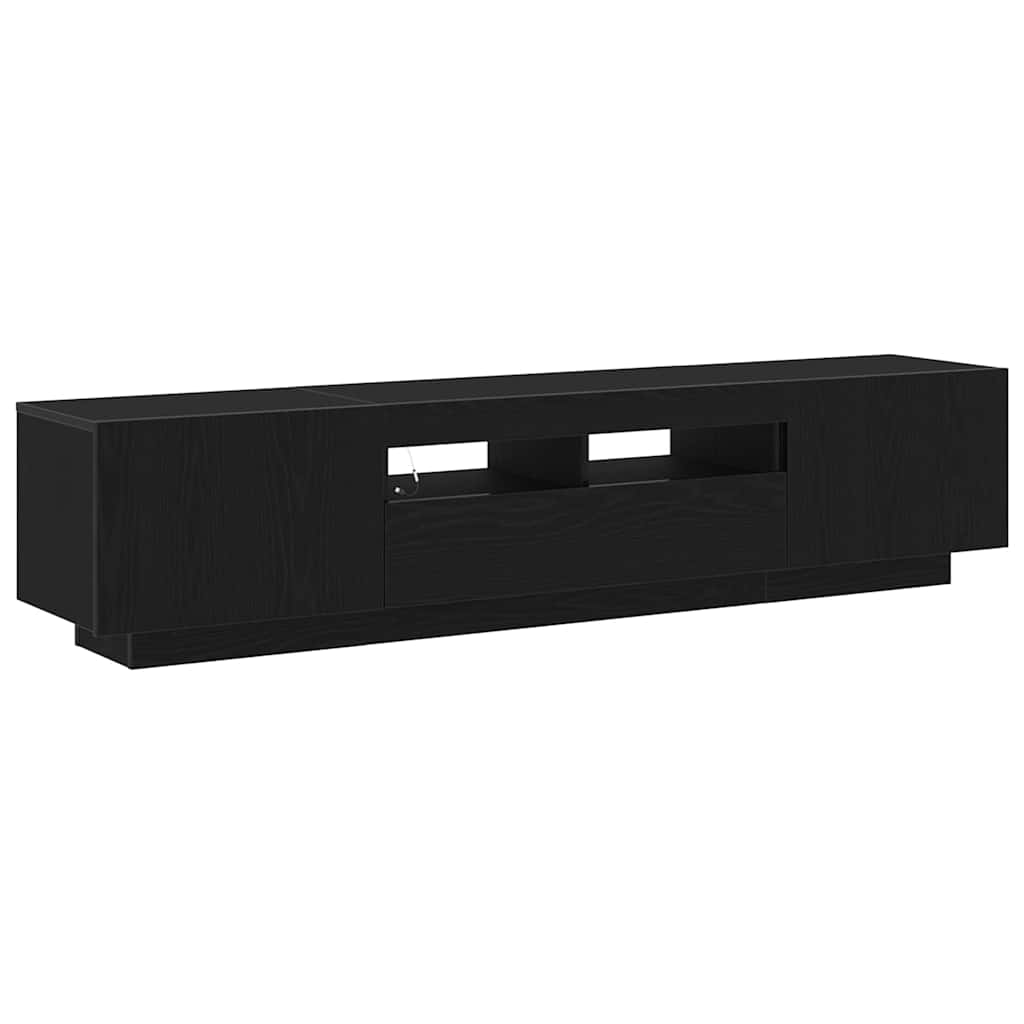 Mobile TV 2 pcs Nero 180 x 35 x 40 cm Legno multistrato