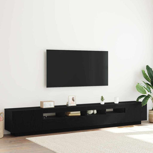 Mobile TV 3 pcs Nero 260 x 35 x 40 cm Legno multistrato