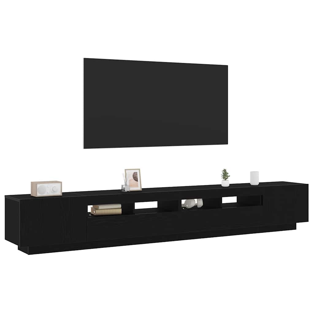 Mobile TV 3 pcs Nero 260 x 35 x 40 cm Legno multistrato
