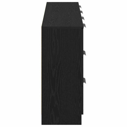 Sideboard Rovere Nero 180 x 30 x 70 cm Legno multistrato