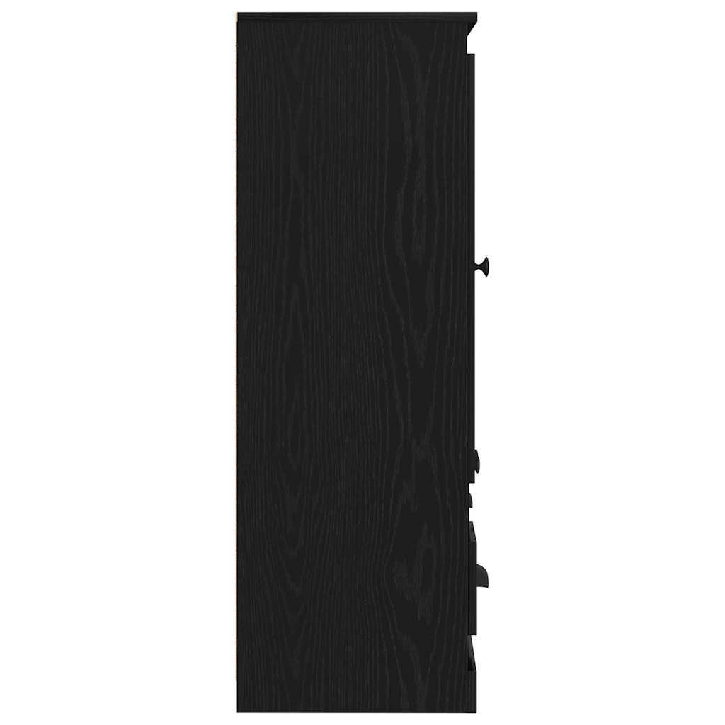 Highboard Rovere Nero 132 x 35.5 x 103.5 cm Legno multistrato - homemem39