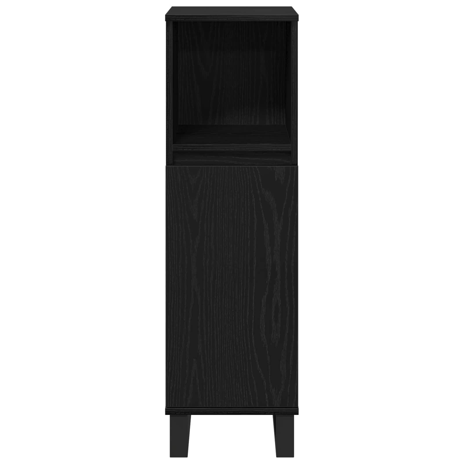 Set di mobili per il bagno Montaggio a parete 3 pcs Rovere Nero | homemem39