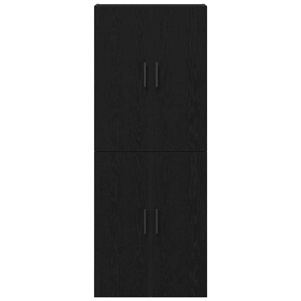 Pensile 2 pcs Rovere nero 69.5 x 34 x 90 cm Legno multistrato - homemem39